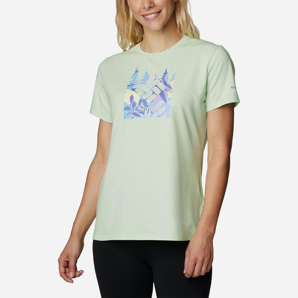 Áo thun ngắn tay thể thao nữ Columbia Sun Trek Graphic - 1931752372