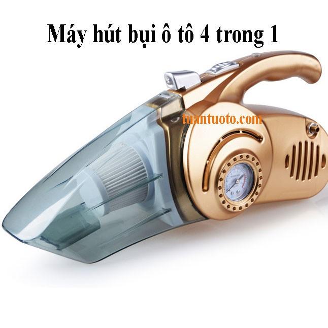 Máy hút bụi mini kiêm bơm lốp ô tô 4 trong 1