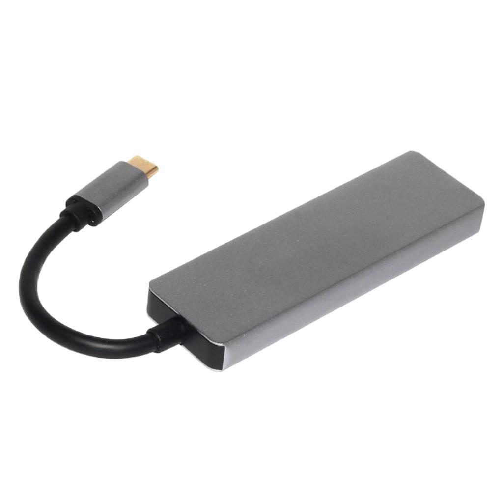 Type C Hub Adapter 3.1 with USB C Charging&1   Port&2 USB3.0 &Card Reader