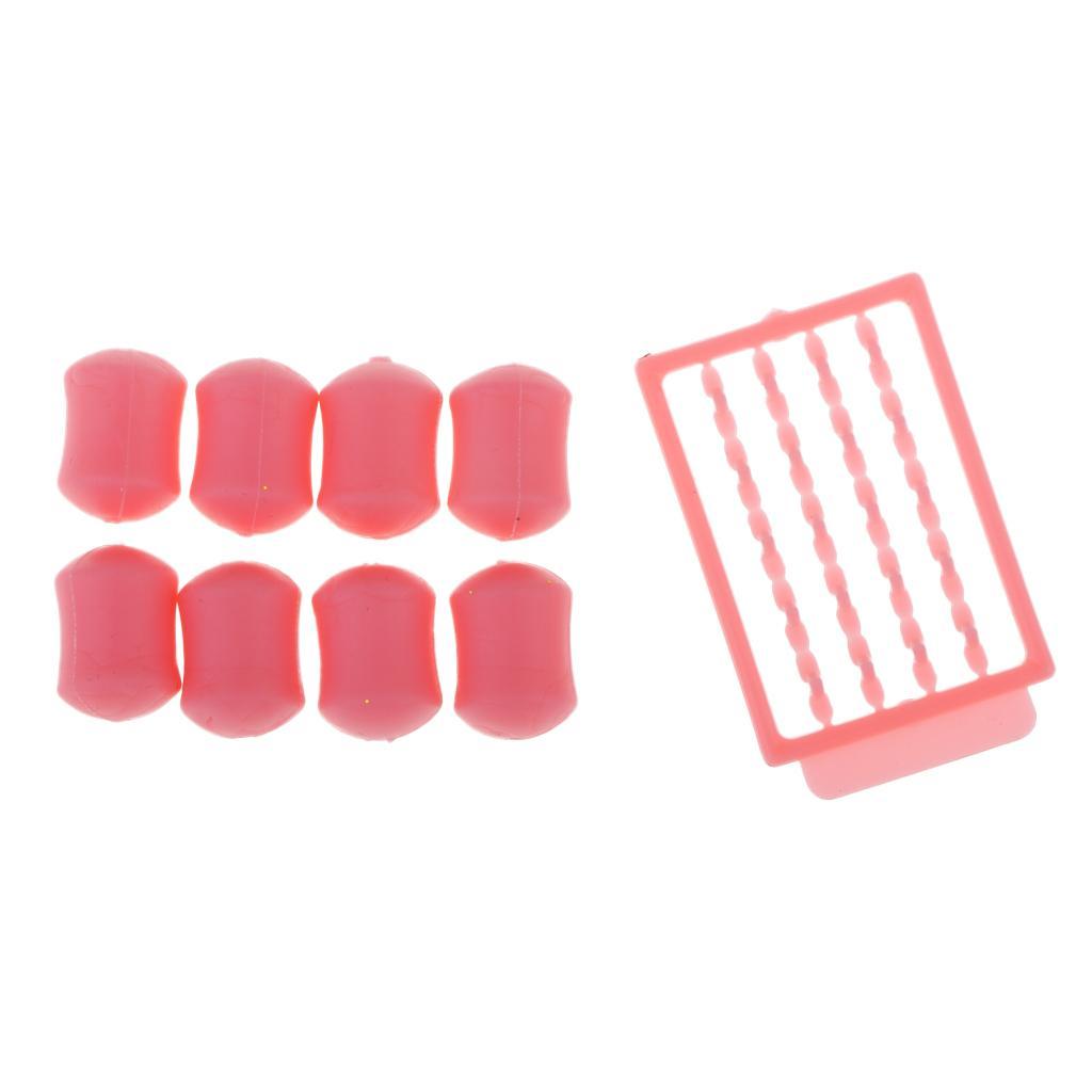 9Pcs Pop Up Soft Floating Baits Boilie Stopper Carp Fishing Lures Tool