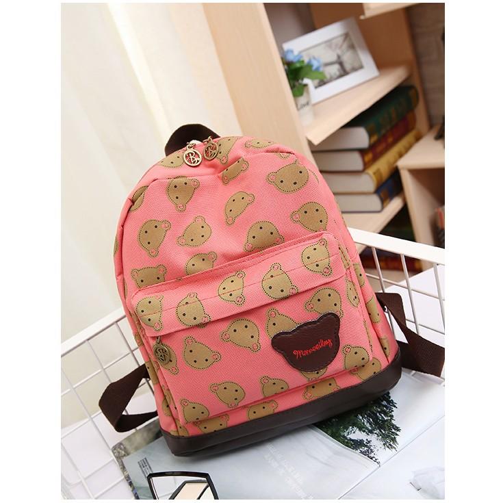 Ba lô hình gấu mẫu ba màu BLN16