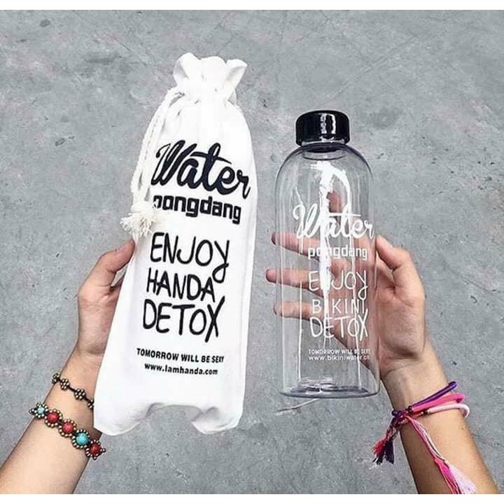 COMBO 2 Bình đựng nước 1000ml kèm túi đựng