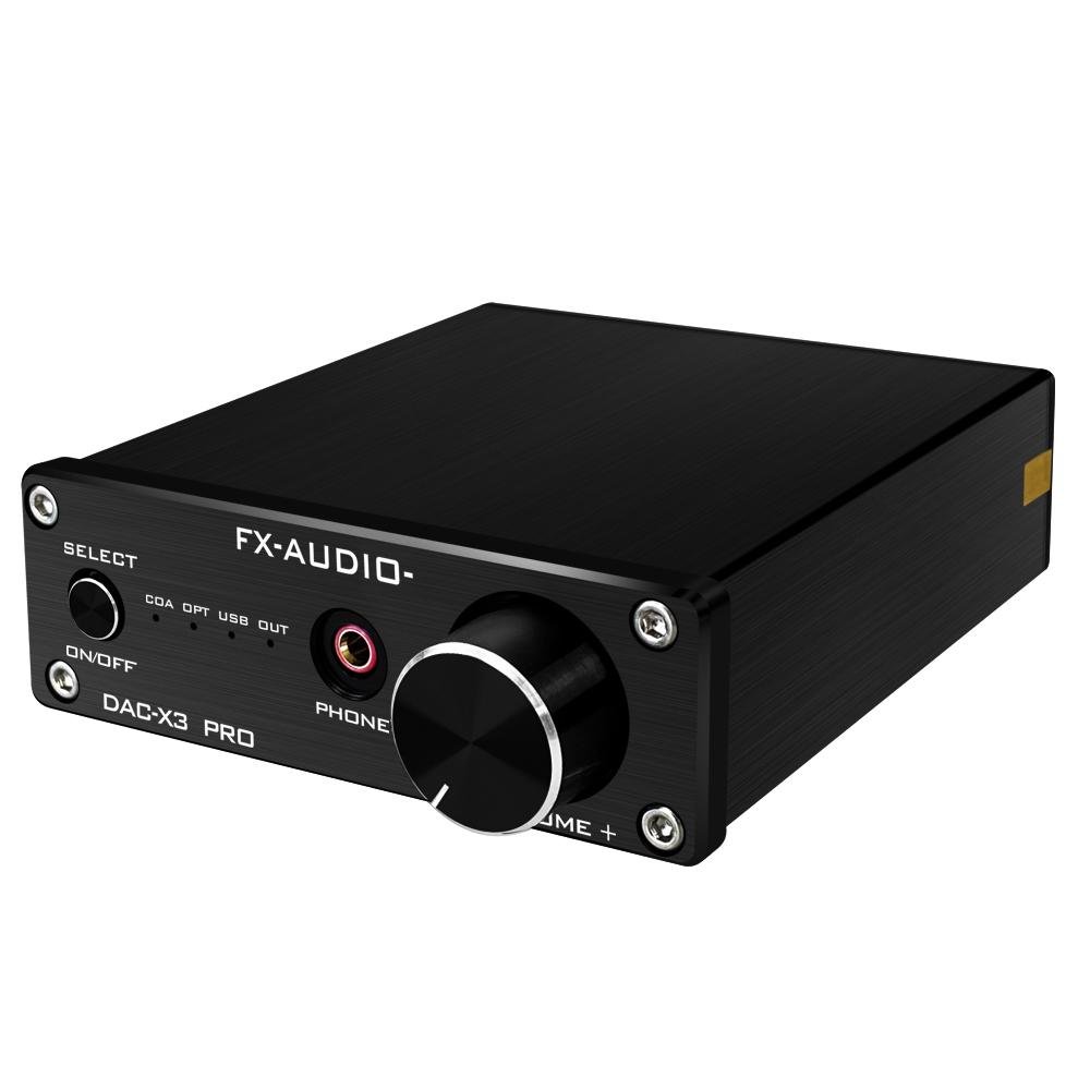 FX-Audio DAC-X3 Pro Bộ Giải Mã Khuếch Đại Âm Thanh 24BIT/192Khz Cổng Coaxial - USB PC - Optical - Kèm Nguồn - Hàng Chính Hãng