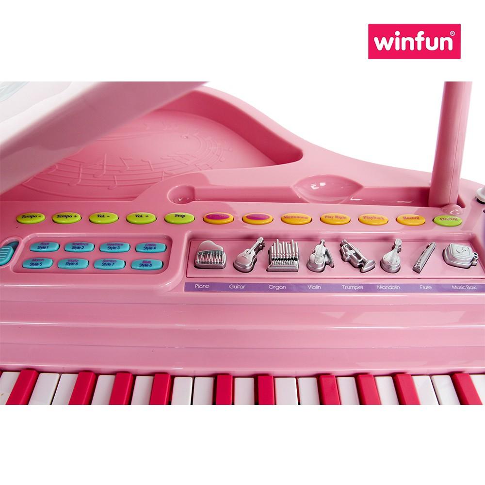 Đồ chơi âm nhạc cho bé - Đàn piano cổ điển kèm mic thu âm - Winfun - 2045 cho bé 3 tuổi trở lên