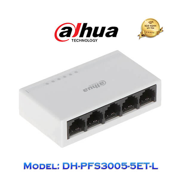 Bộ Chia Mạng 5 Cổng DAHUA DH-PFS 3005-5ET-L - Switch 5 Port - Hàng Chính Hãng