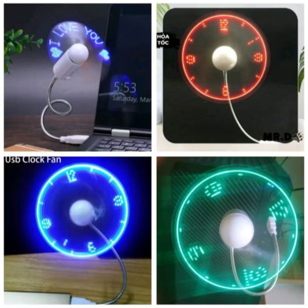 QUẠT ĐÈN LED TRANG TRÍ HIỆU ỨNG MÀU SẮC CỰC ĐẸP