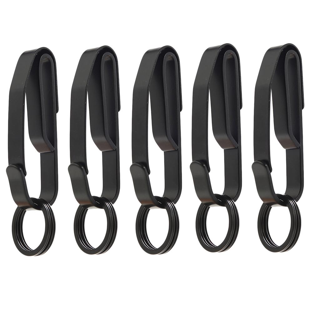 5 Pieces Clip Buckle with Key Ring Quick Release Waist Belt Clip Easy Carry