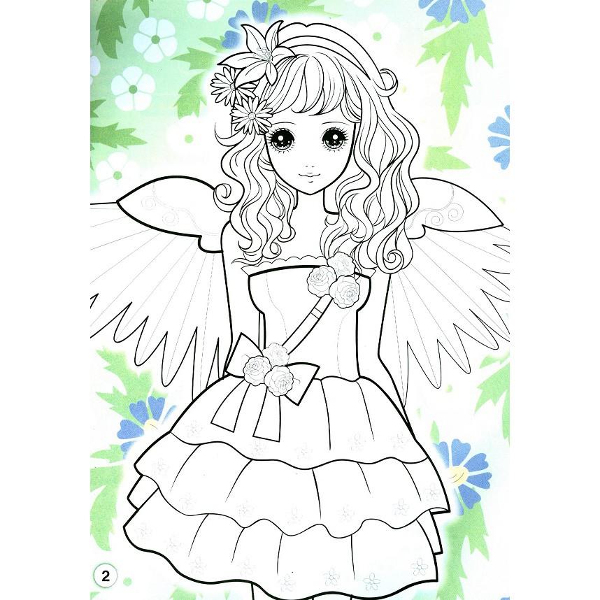 Tô Màu Công Chúa Xinh Đẹp Công Chúa Thiên Sứ - Bản Quyền