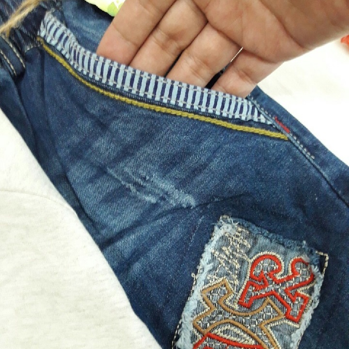 K0508 Bộ jean lửng bé trai từ 9-21kg
