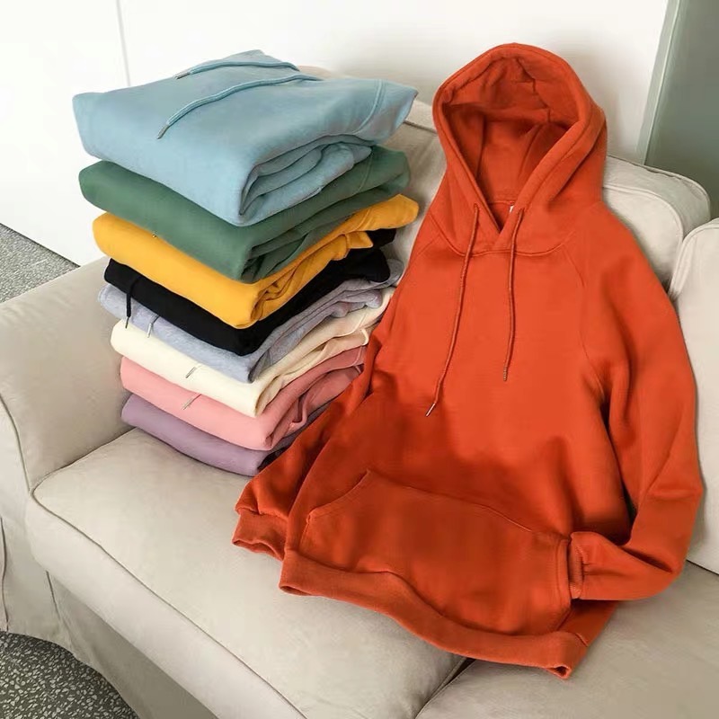 Áo Hoodie Trơn Màu Cam Đất Cao Cấp Dáng Rộng Unisex Nam Nữ Mặc Được - MM