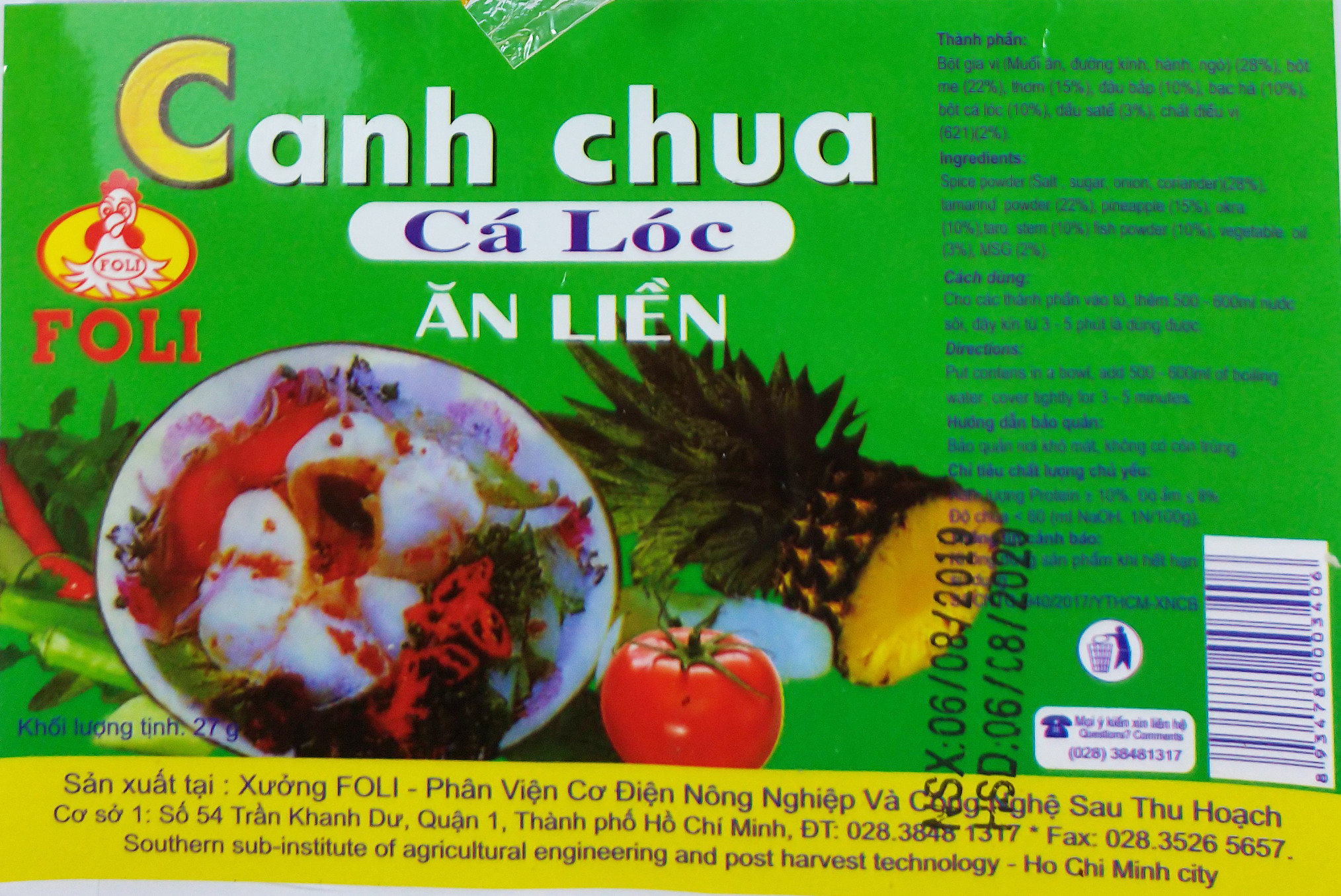 Combo 10 gói Canh Chua Cá Lóc Ăn Liền