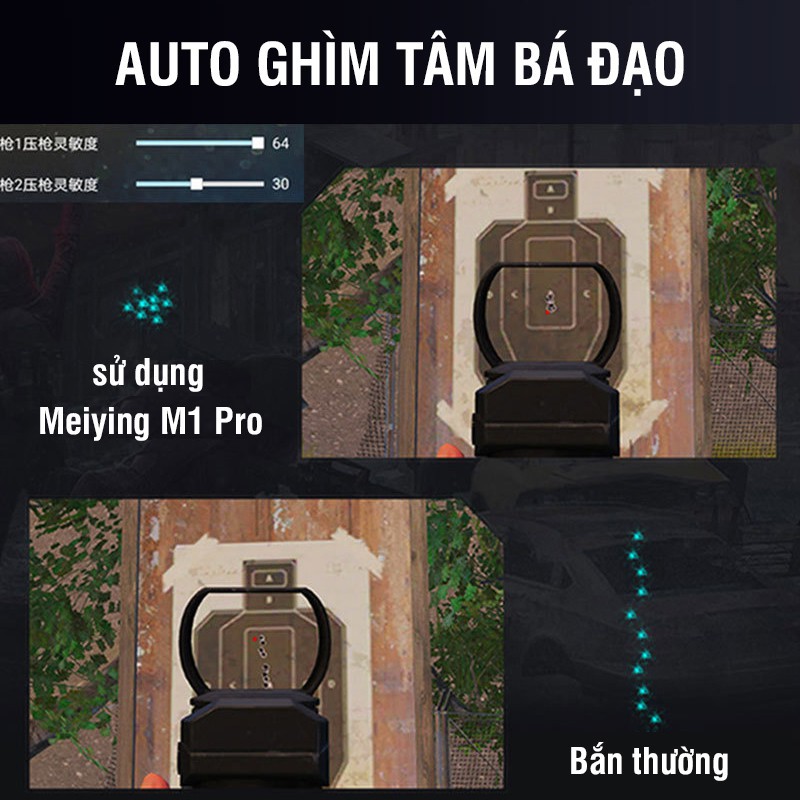 Bộ Chuyển Đổi Bàn Phím Chuột VINETTEAM Meiying M1 Pro/M2/M3 Chơi Game Pubg Mobile Kết Nối Hỗ Trợ Tất Cả Các Loại Chipset ( Mediatek ) - Hàng Chính Hãng