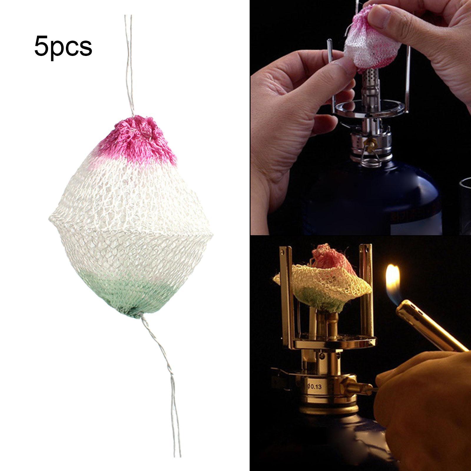 5pcs Gas Lantern Mantles Gas Light Mantle Gas Lamp Mantels Replacement