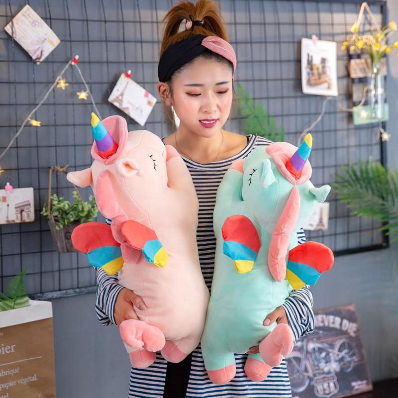 Bộ Gối Chăn 3 Trong 1 Hình Ngựa Kì Lân Pony Có Cánh