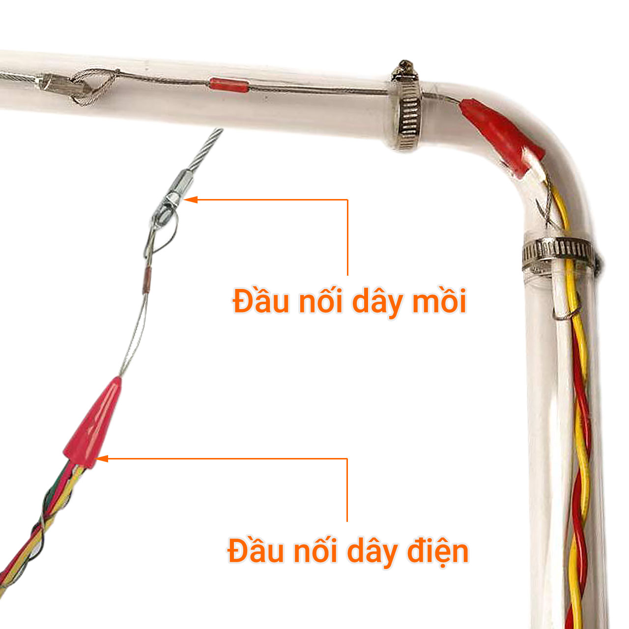 Bộ 3 Thòng lọng cột dây mồi luồn ống
