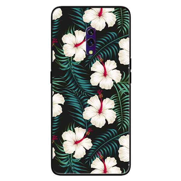 Ốp lưng in cho Realme X Mẫu Hoa Trắng