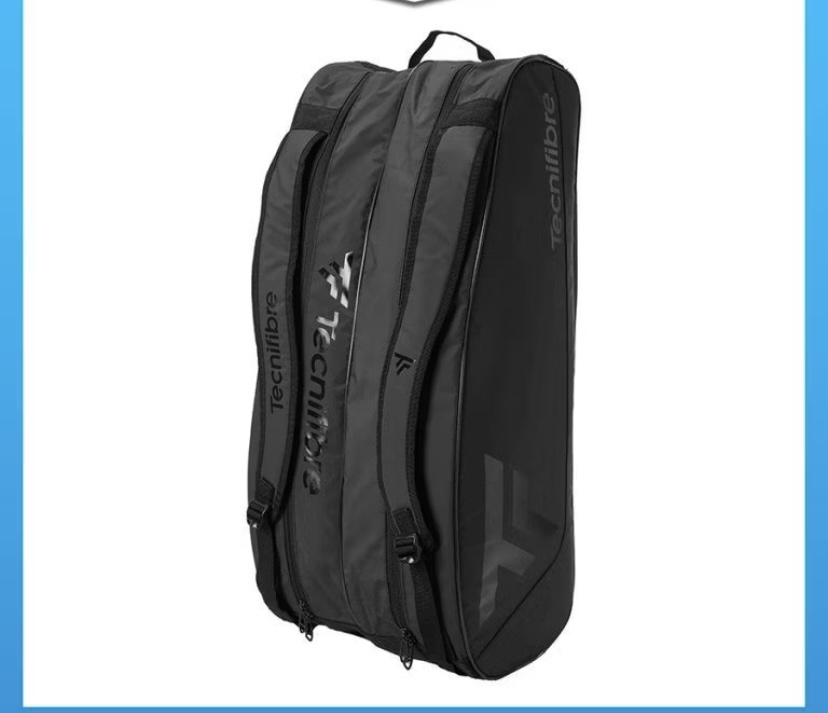 ￼Túi đựng vợt tennis Tour Endurance Ultra Black 12R - Chất liệu bạt chống thấm, 3 ngăn, kích thước 75x28x34,5cm - Bag