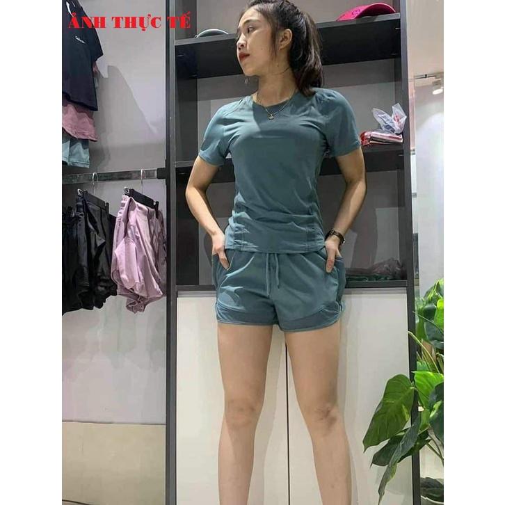 Quần áo gym nữ_thun lạnh phối lưới siêu mịn mát, kín đáo, co giãn 4 chiều - Quần áo nữ_thể thao, chạy bộ