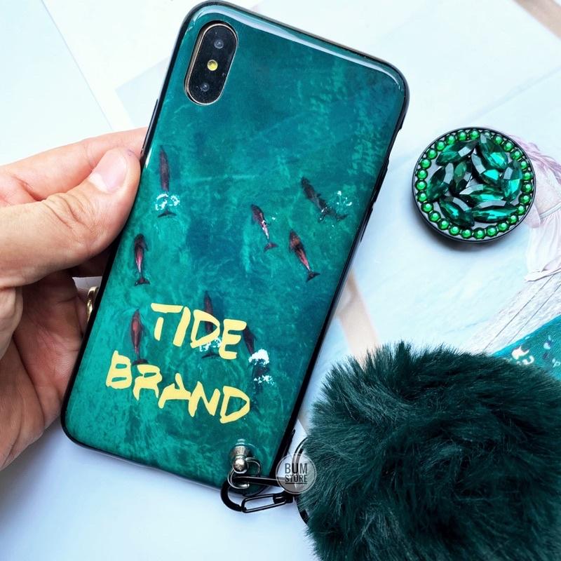 Ốp Lưng Tide Brand Đá Kèm Phụ Kiện Cho Iphone Xsmax / Xs / X