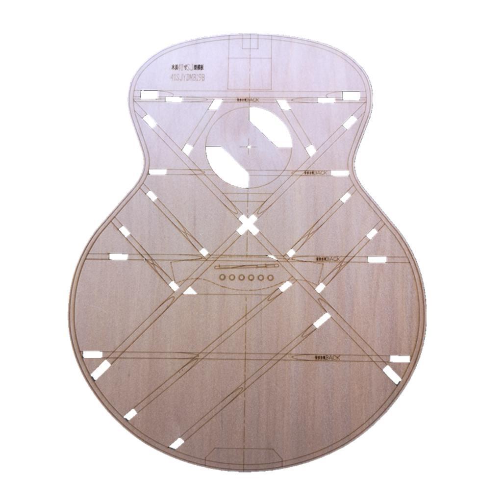 41 Inch Acoustic Guitar Body Template Wood