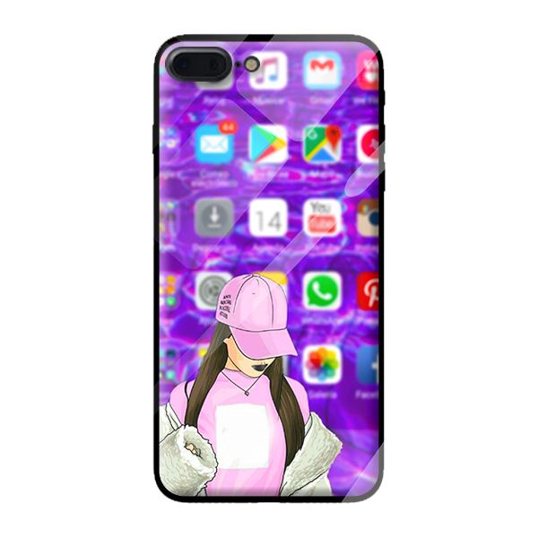 Ốp lưng kính cường lực cho iPhone 8 Plus GIRL 8 - Hàng chính hãng