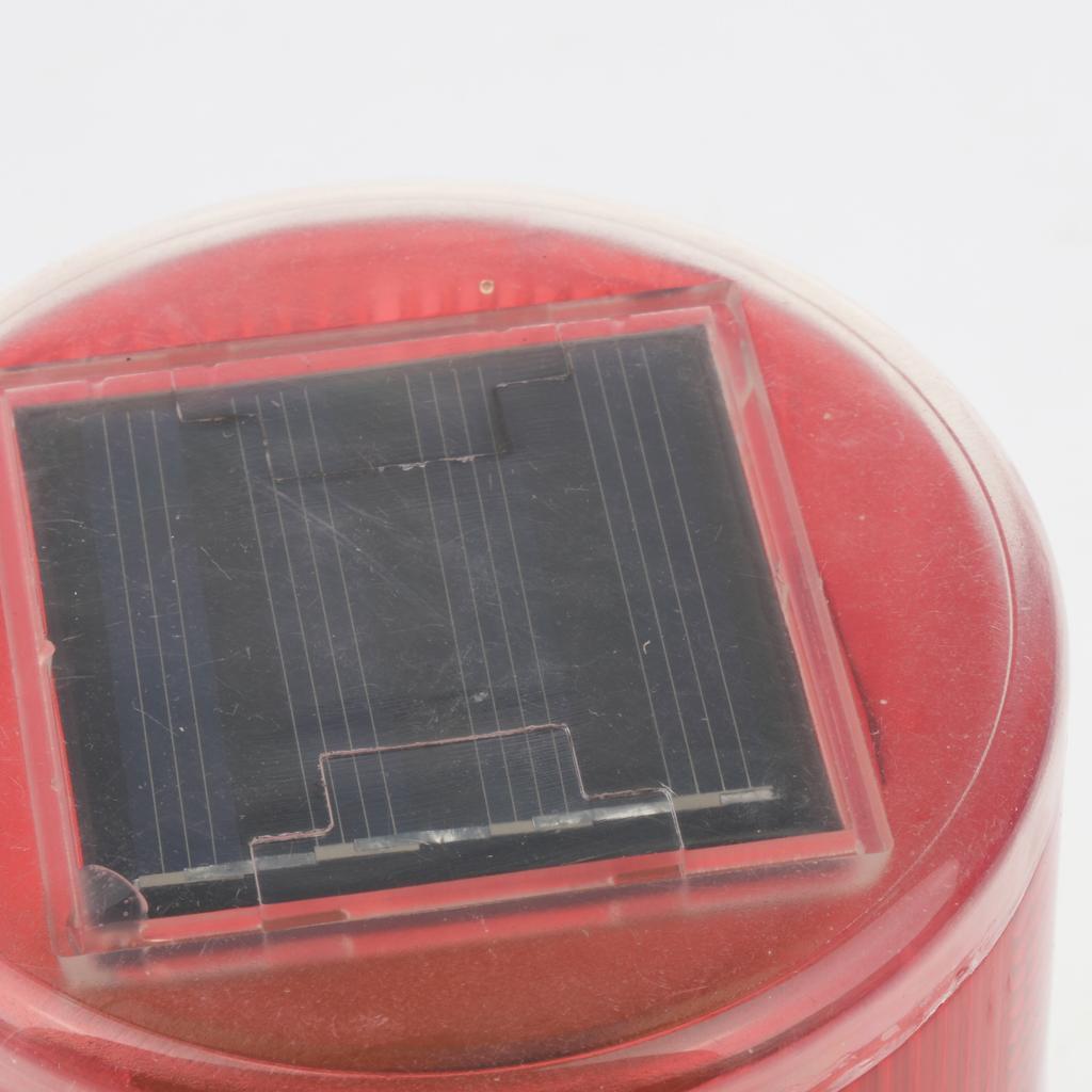 Solar Powered Emergency LED Beacon Light, Strobe Flashing Warning Lights - 3.7V