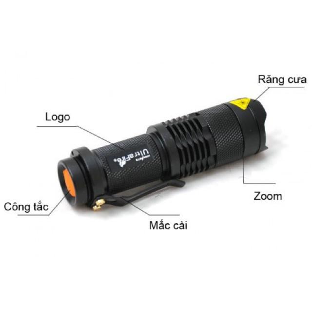 Đèn pin Ultrafire Cree Q5 mini siêu sáng  QQ-003