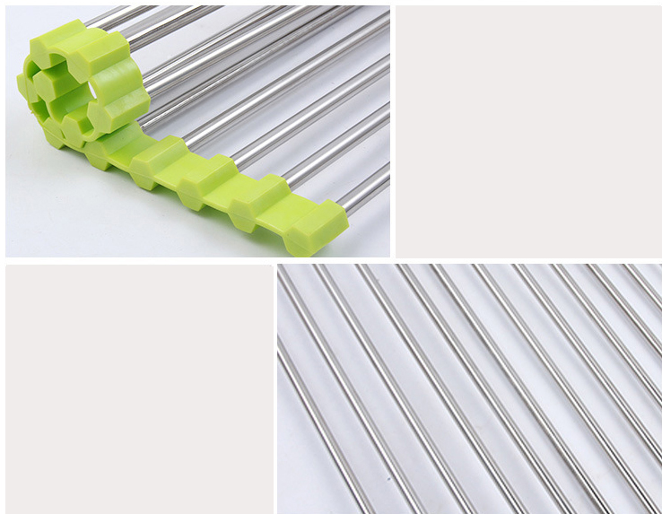 Kệ chén xếp gọn để bồn rửa chén - Giao màu ngẫu nhiên