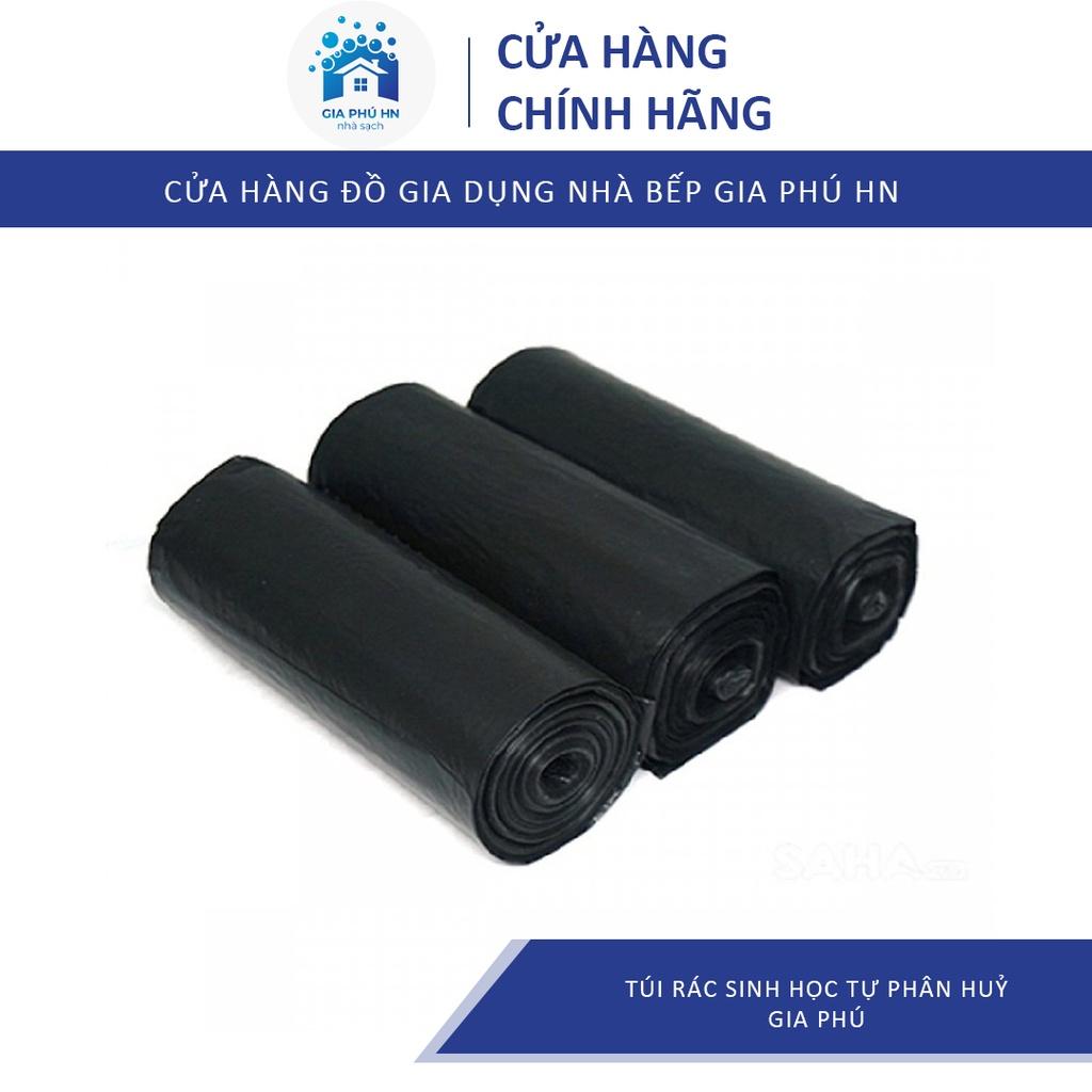 Combo 2kg Túi Đựng Rác Loại Đen Tiểu 44x55 cm , Túi Đựng Rác Đen Sinh Học Tự Phân Huỷ Gia Phú ( 3 cuộn / kg )