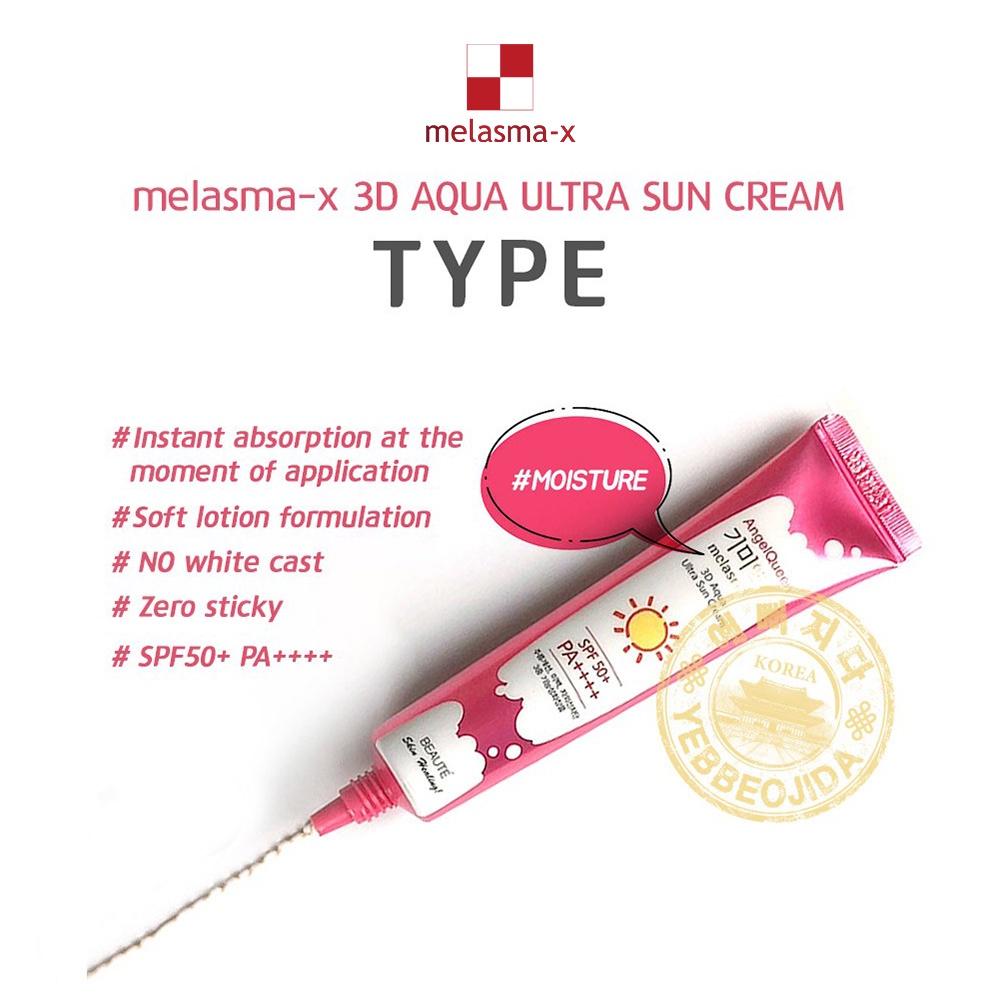 Kem chống nắng Melasma X 3D Aqua Ultra Suncream SPF50+ PA++++ 45ml