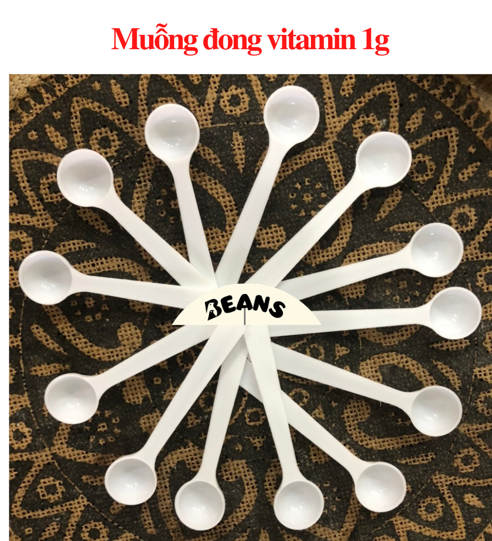 Muỗng 1g đong vitamin cho chim vẹt