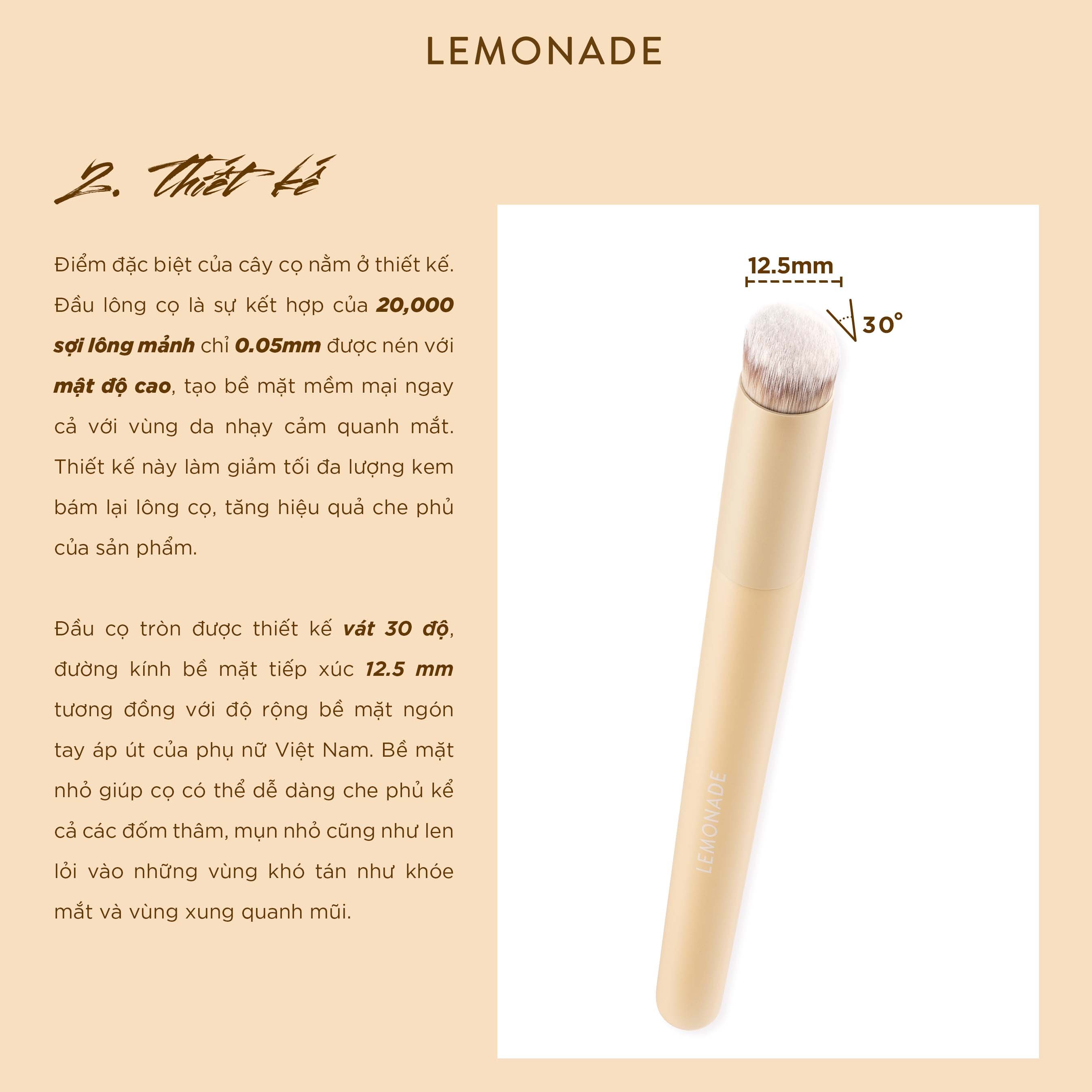 Cọ che khuyết điểm Lemonade Concealer Brush 10g