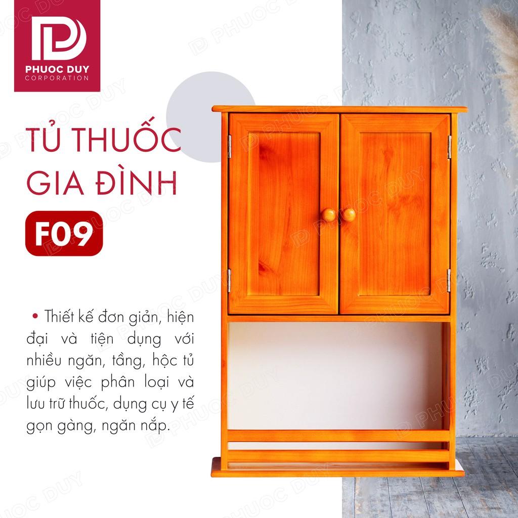 Tủ thuốc - Tủ y tế gia đình gỗ tự nhiên F09 