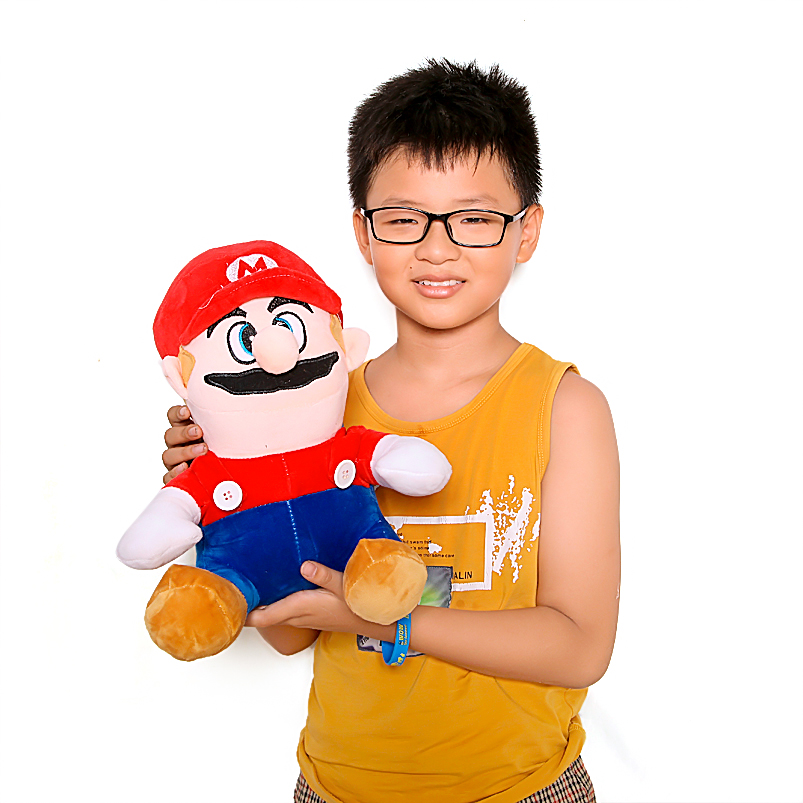 Gấu bông hoạt hình Mario ngồi ngộ nghĩnh size 50cm