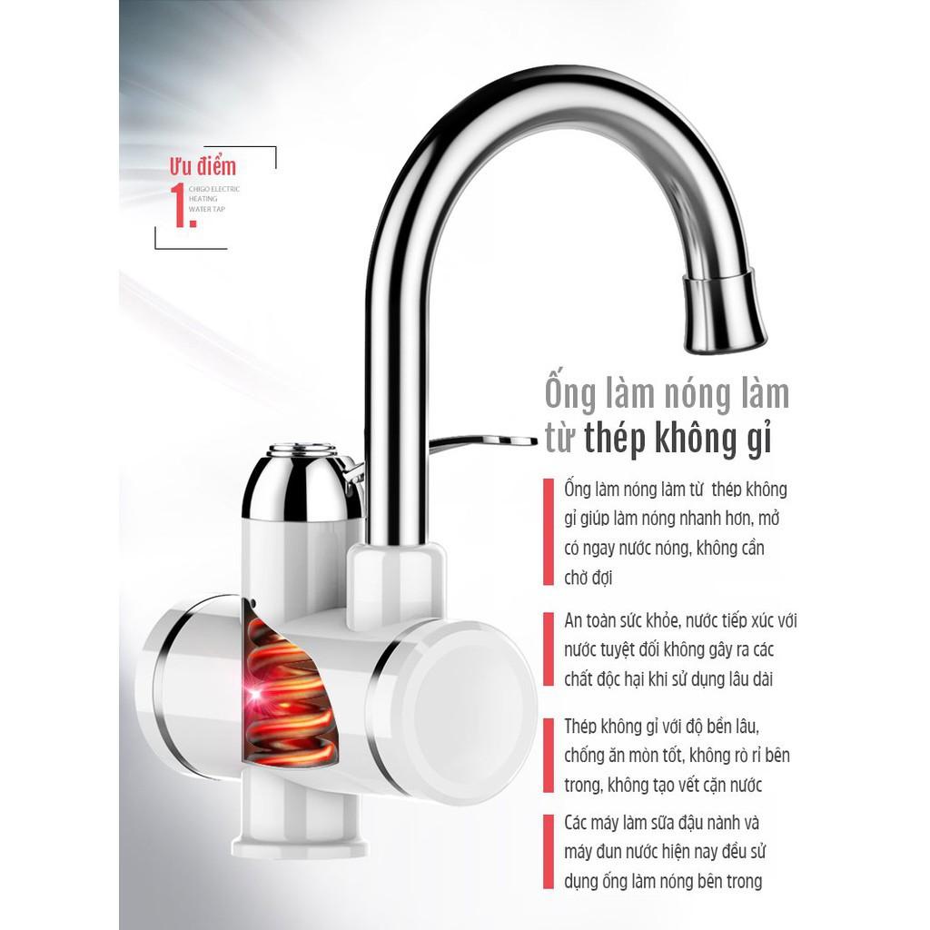 Hàng nhập khẩu - Vòi nước nóng lạnh tại vòi hiển thị nhiệt độ cao cấp - Best Seller Tony