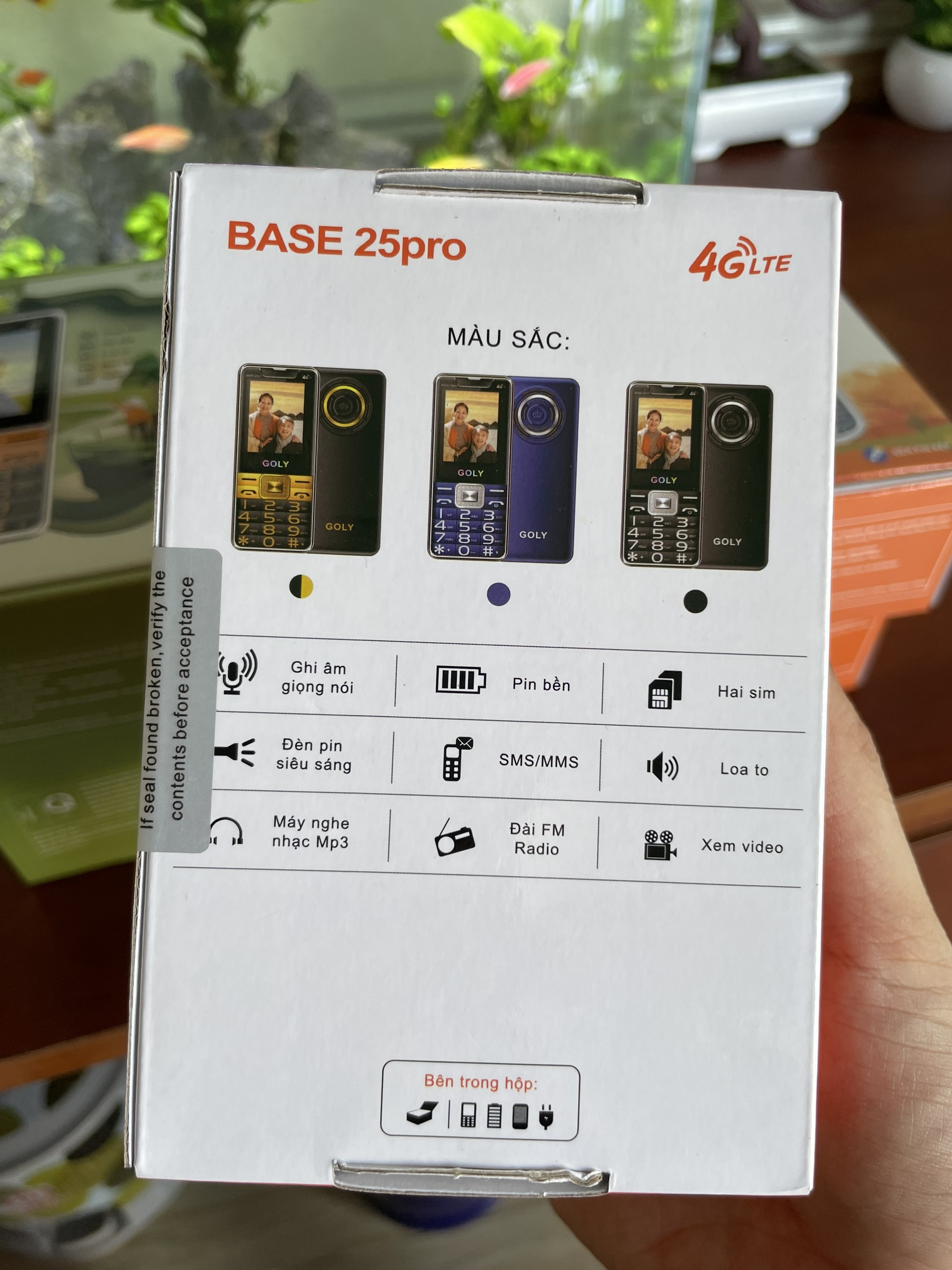 Điện thoại Goly Base 25 Pro 4G LTE ,Pin khủng ,Màn hình lớn - Hàng chính hãng