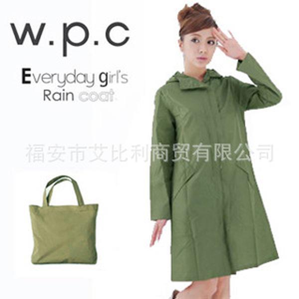 Giá thấp nhất áo mưa nữ trưởng thành thời trang Hàn Quốc dài một mảnh poncho nhẹ và thoáng khí Nhật Bản áo gió chống thấm nước đi bộ 1001
