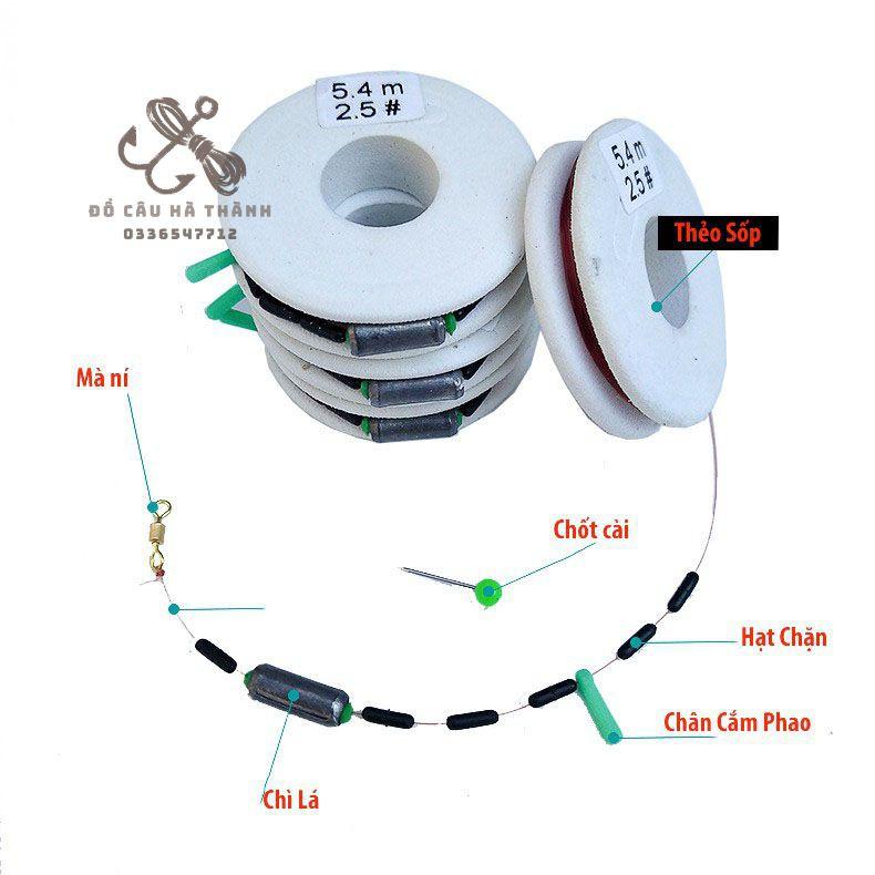 Dây trục câu đài buộc sẵn đầy đủ các kích thước, cước câu