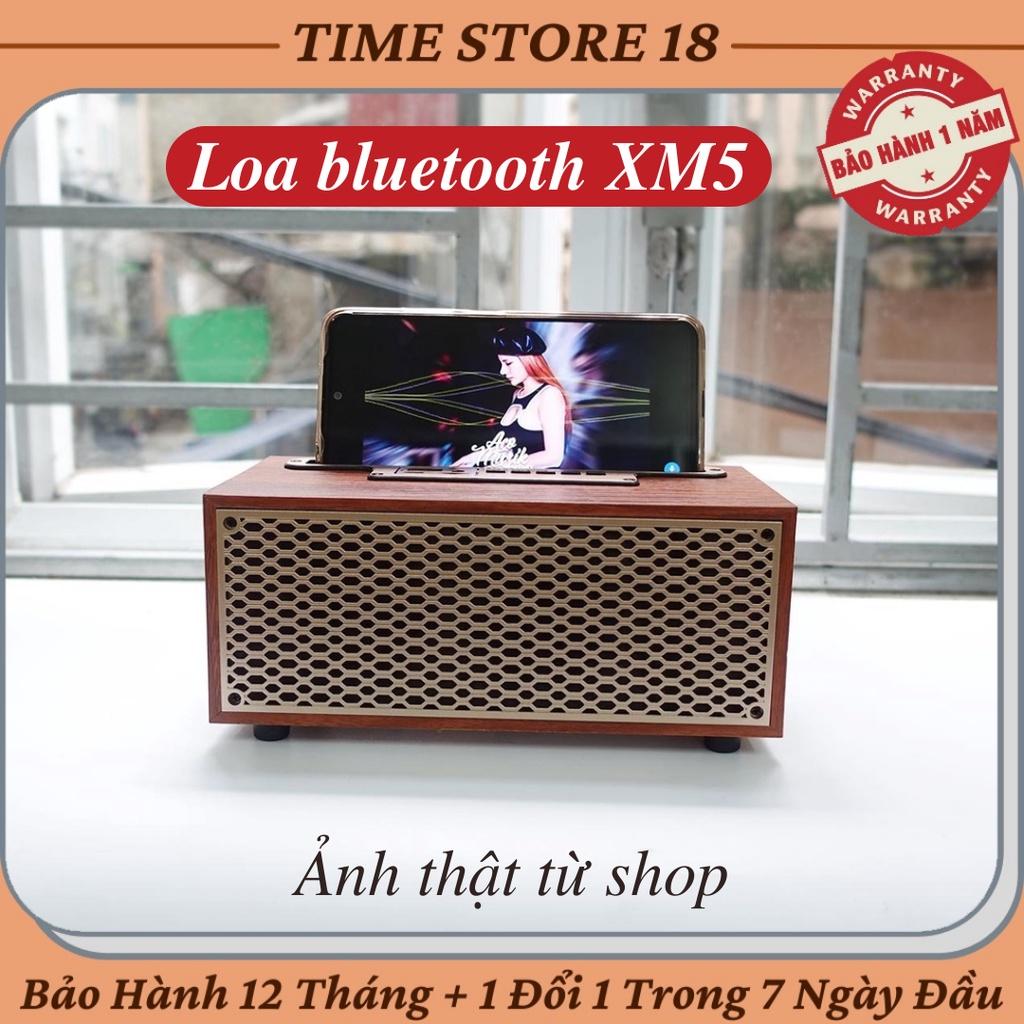 Loa Bluetooth XM5 Âm Bass Mạnh Mẽ, Thiết Kế Vân Gỗ Bắt Mắt, Độ Bền Cao, Bảo Hành 12 Tháng