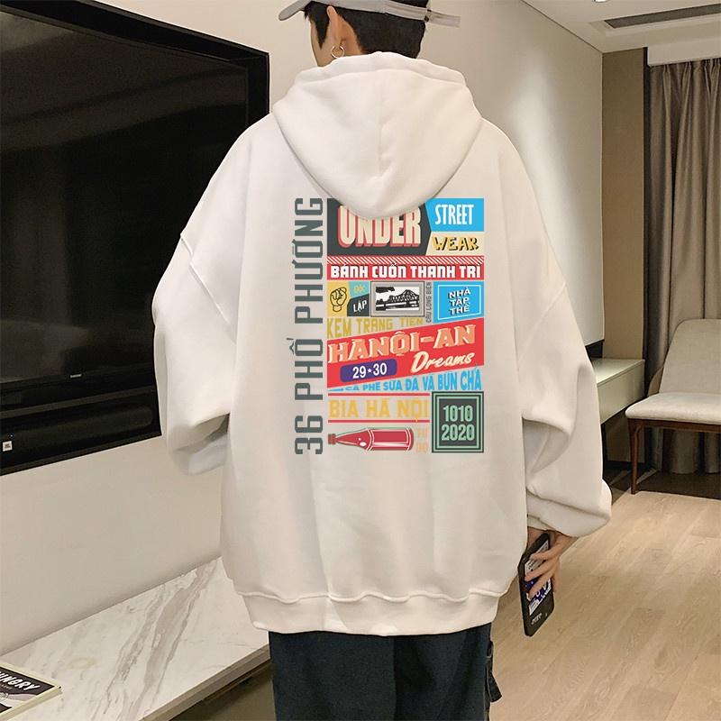 Áo hoodie nữ nỉ ngoại cao cấp PREMIUM unisex form rộng có mũ ulzzang hàn quốc cặp đôi local brand cute zip HÀ NỘI 36 PHỐ