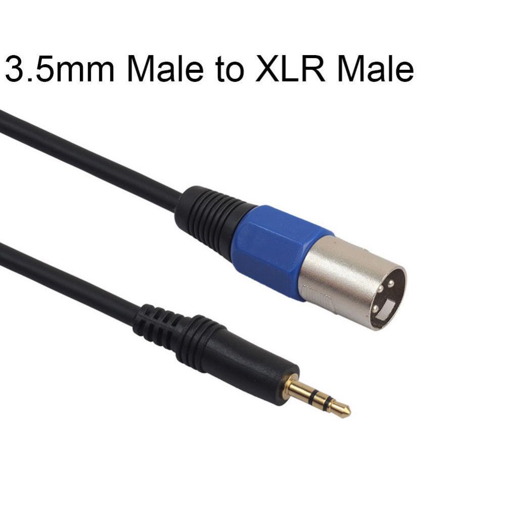 Male 3.5mm to XLR Audio Male/Female Cable for HDTV