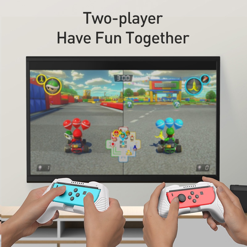 Bộ 2 vỏ bọc bảo vệ cho tay cầm chơi game Nitendo Switch hiệu Baseus GS03 / GS04 (chất liệu cao cấp, hỗ trợ chơi game tốt hơn) - Hàng nhập khẩu