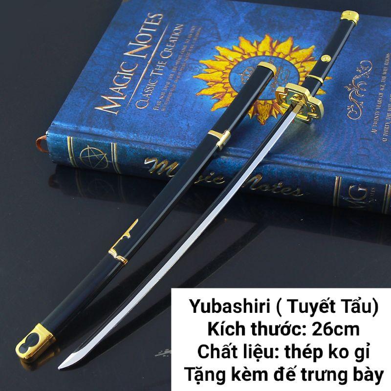 (26cm) Mô hình trưng bày đầy đủ các mẫu Kiếm Zoro One Piece Bằng Hợp Kim Không Gỉ