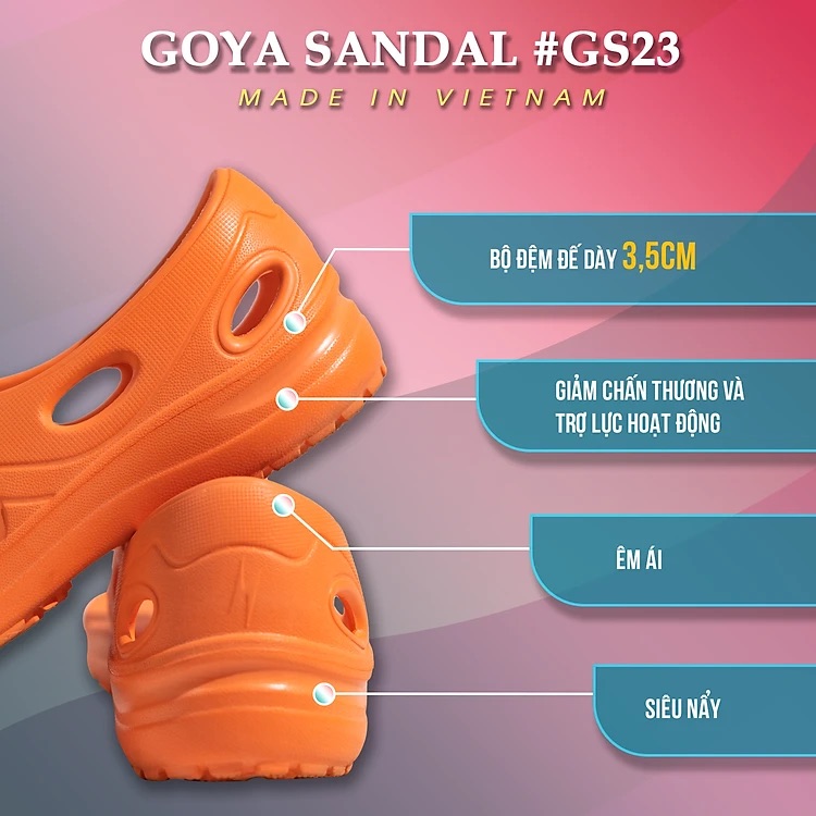 [HOT] Dép Thể Thao Cao Cấp Goya Sandal GS23 - Màu Cam