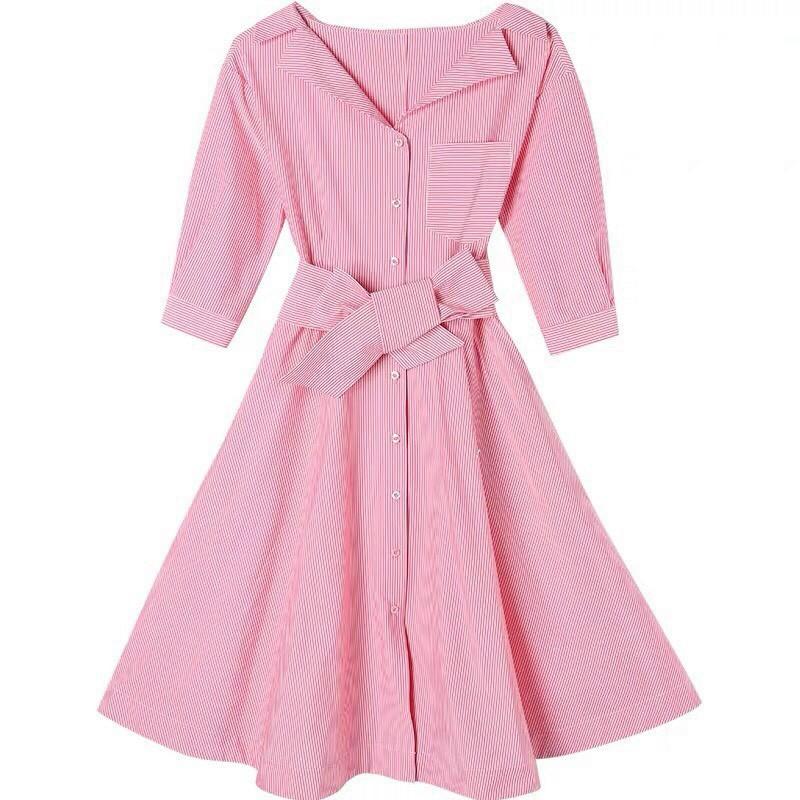 ĐẦM HỒNG HÀNG NHẬP CAO CẤP SIZE XL ( 55kg-60kg mặc vừa ).