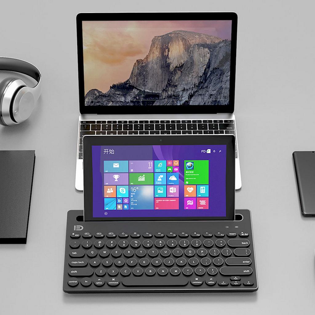 Multi-Device Bluetooth Keyboard Mini for Tablet Android PC Black