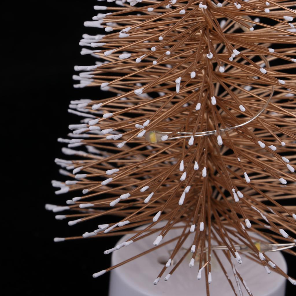 1/12 Dollhouse Miniature Christmas Ornaments LED Light Christmas Tree Accessory