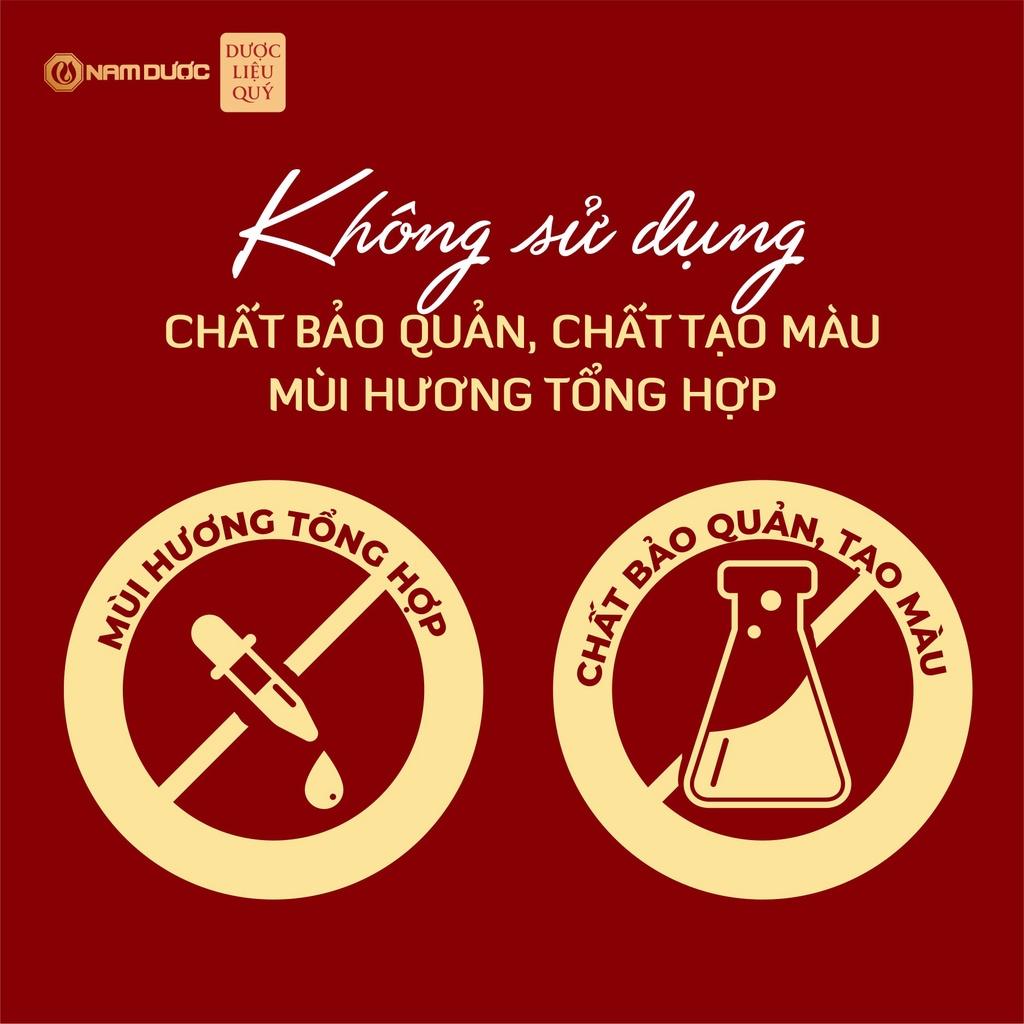 Yến sào Nam Dược 6 lọ x 70ml tổ yến chưng hồng sâm, đông trùng bổ sung dưỡng chất, bồi bổ sức khỏe, tăng sức đề kháng