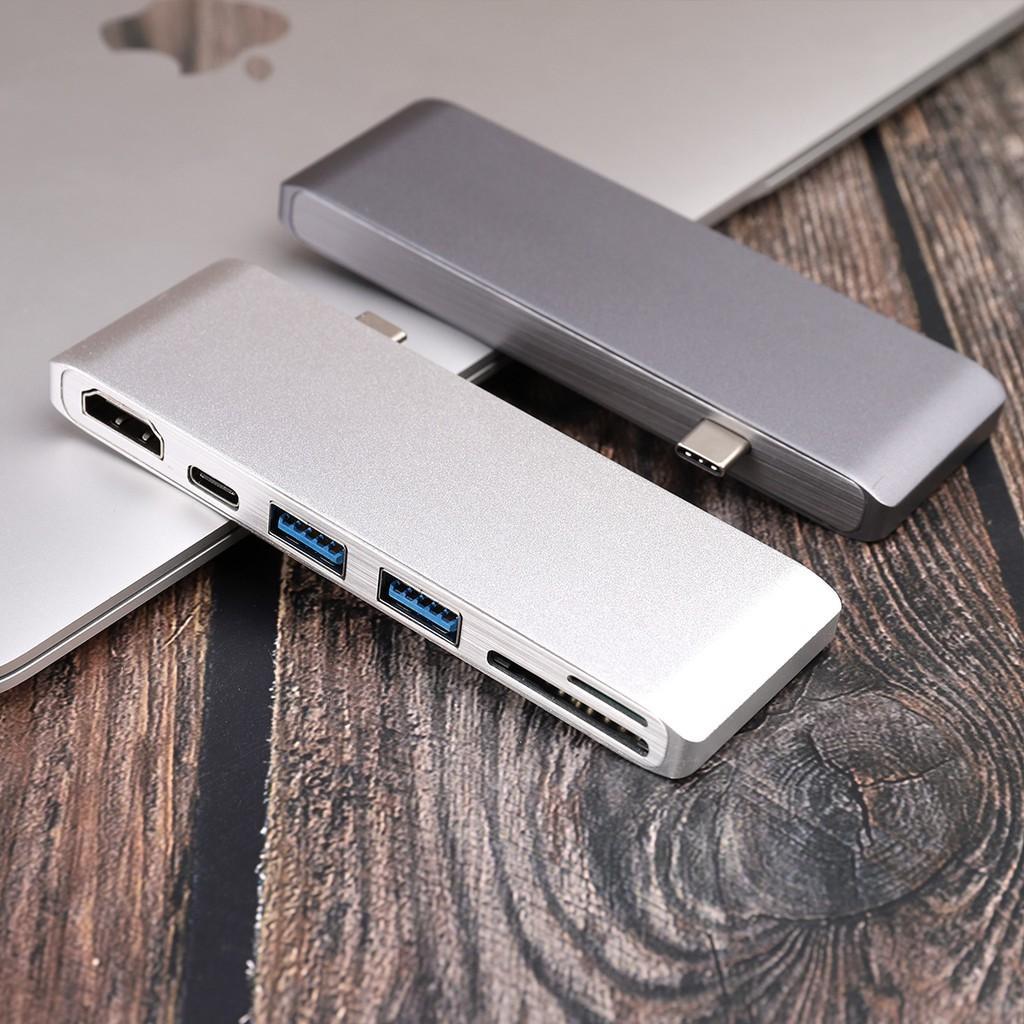 Hub Batianda USB C nối Type C và HDMI USB 3.0 SD/TF cho máy tính táo Pro