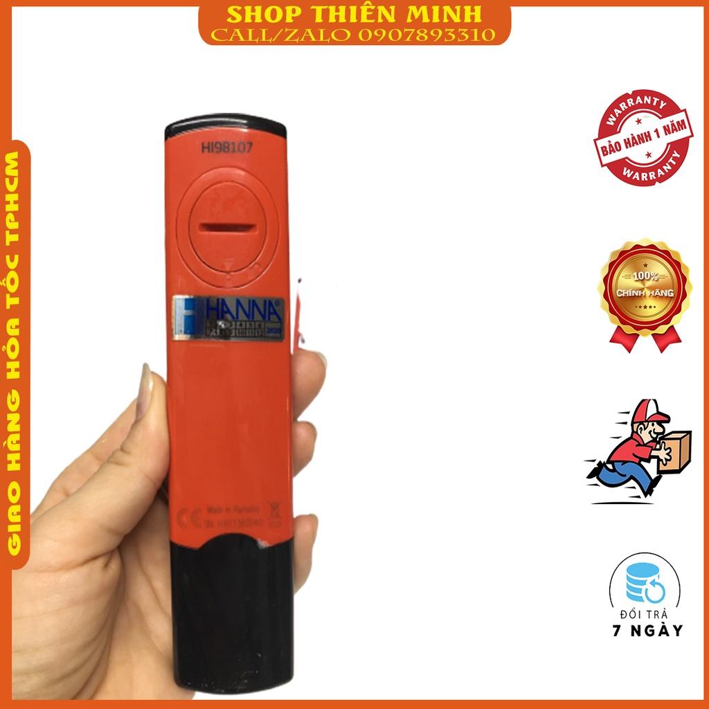 Bút Đo pH và Nhiệt Độ Trong Nước Với Độ Phân Giải 0.1pH HI98107 Hanna